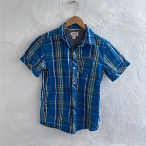 Boys youth size large short-sleeve button-up shirt from Original Penguin